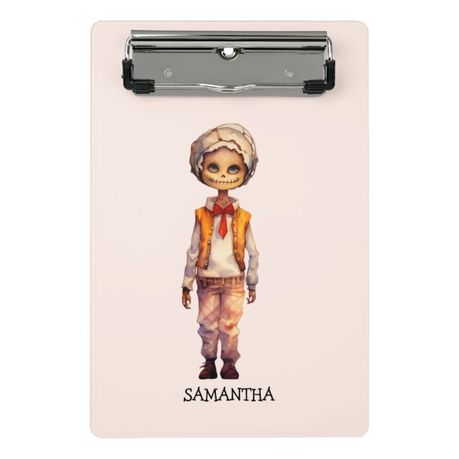 Minicarpeta De Pinza Adorable Kid Zombie - Cute Halloween (Anverso)