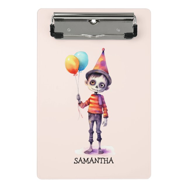 Minicarpeta De Pinza Adorable Kid Zombie - Cute Halloween (4) (Anverso)