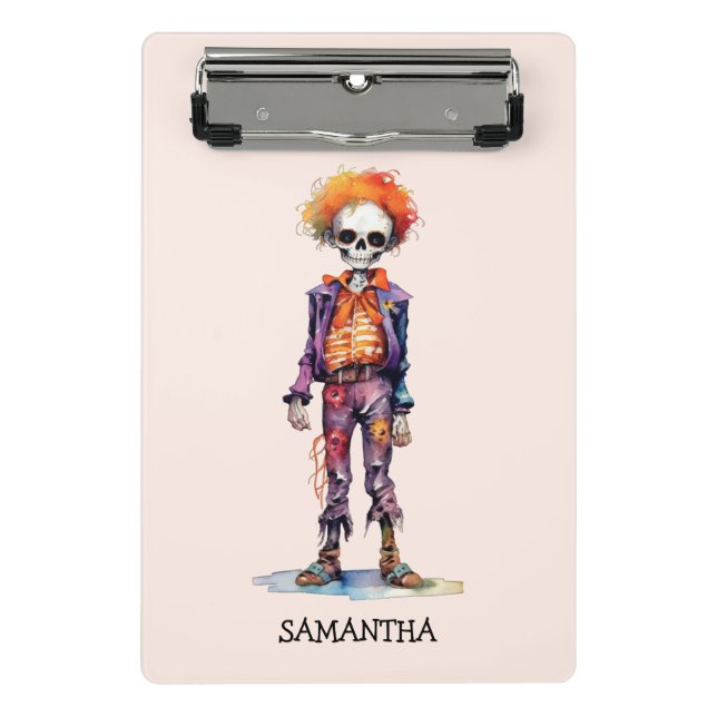 Minicarpeta De Pinza Adorable Pastel Zombie - Cute Halloween (Anverso)