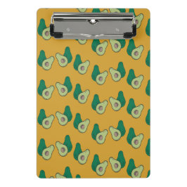 Minicarpeta De Pinza aguacate verde sobre el marrón