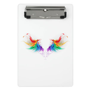 Minicarpeta De Pinza Alas del arco iris fluidas