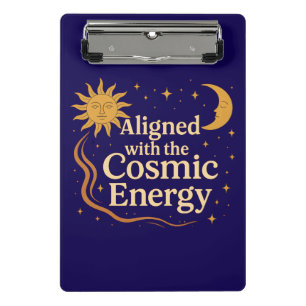 Minicarpeta De Pinza Alineado con la Energía Cósmica Boho Celestial