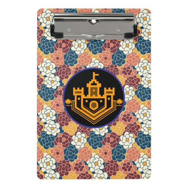 Minicarpeta De Pinza allover flower design (Anverso)