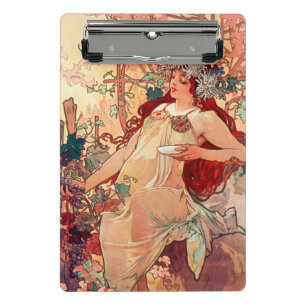 Minicarpeta De Pinza Alphonse Mucha, Las Estaciones, Otoño (1896)