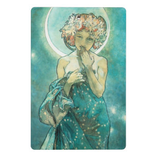 Minicarpeta De Pinza Alphonse Mucha Moonlight Clair De Lune Art Nouveau
