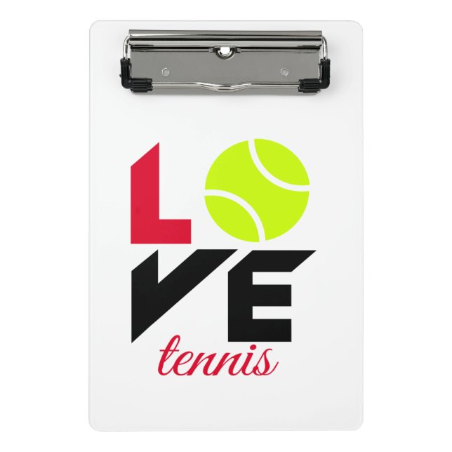 Minicarpeta De Pinza Amar el tenis (Anverso)