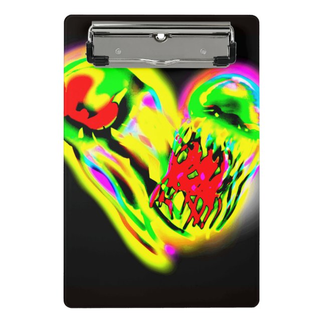 Minicarpeta De Pinza Amarillo de gelatina brillante (Anverso)