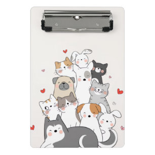 Minicarpeta De Pinza Animales cortos
