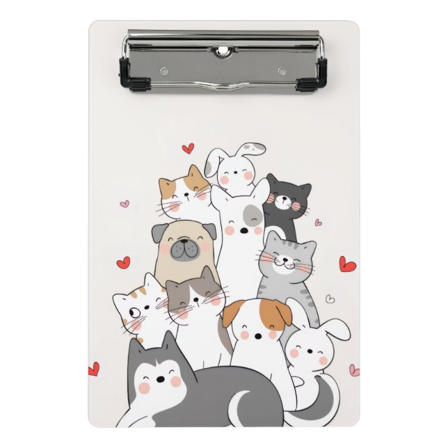 Minicarpeta De Pinza Animales cortos (Anverso)