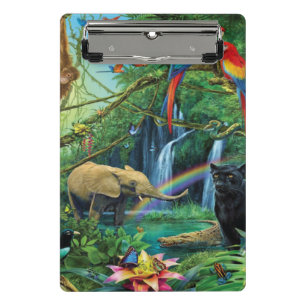 Minicarpeta De Pinza Animales que viven juntos tiran almohada