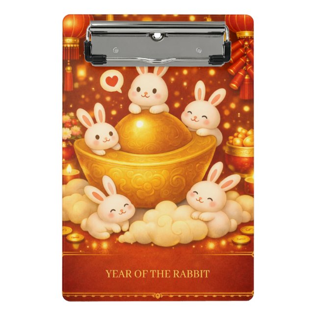 Minicarpeta De Pinza Año del conejo (Anverso)