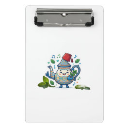 Minicarpeta De Pinza Arte feliz de tetera marroquí - Kaw