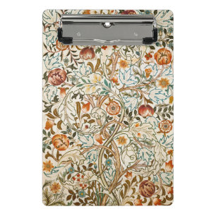 Minicarpeta De Pinza Arte floral vintage de acanto de William Morris