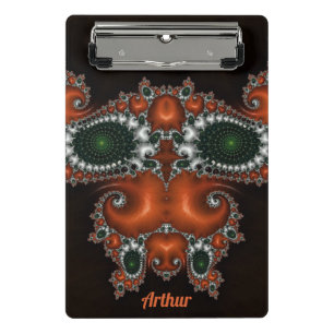 Minicarpeta De Pinza ARTHUR ~ Diseño negro, rojo, verde y blanco