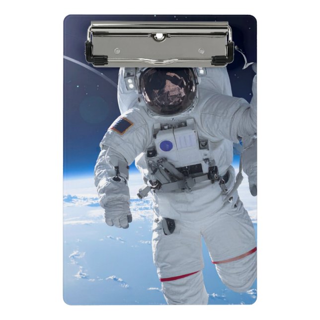 Minicarpeta De Pinza Astronauta en el espacio (Anverso)