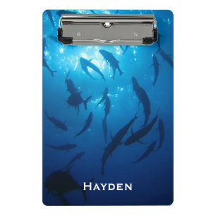 Minicarpeta De Pinza Atolón de pescado y luz solar bajo el mar personal