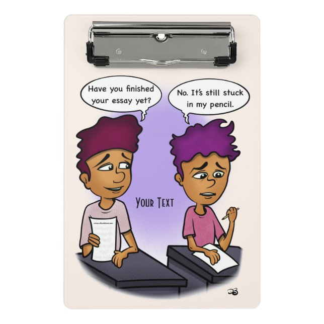 Minicarpeta De Pinza Atrapado En Lápiz (Anverso)