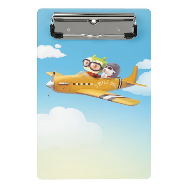 Minicarpeta De Pinza Aventura voladora con perro (Anverso)