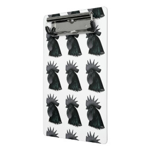 Minicarpeta De Pinza Ayam Cemani Rooster Head
