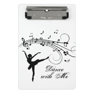 Minicarpeta De Pinza Bailarina Baila conmigo Nota musical