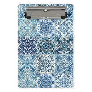 Minicarpeta De Pinza Baldosas mediterráneas, portuguesas, azulejo, mall