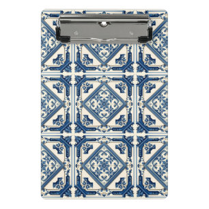 Minicarpeta De Pinza Baldosas mediterráneas, portuguesas, azulejo, mall