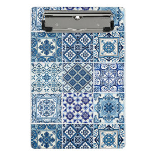 Minicarpeta De Pinza Baldosas mediterráneas, portuguesas, azulejo, mall