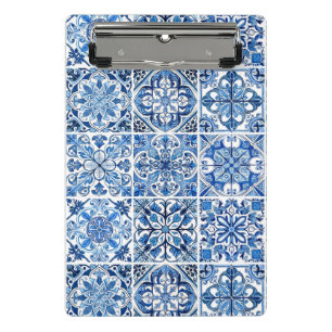 Minicarpeta De Pinza Baldosas mediterráneas, portuguesas, azulejo, mall