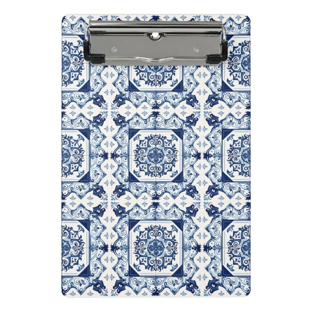 Minicarpeta De Pinza Baldosas mediterráneas, portuguesas, azulejo, mall (Anverso)