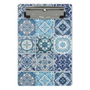Minicarpeta De Pinza Baldosas mediterráneas, portuguesas, azulejo, mall