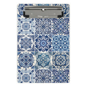 Minicarpeta De Pinza Baldosas mediterráneas, portuguesas, azulejo, mall