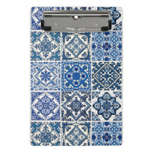 Minicarpeta De Pinza Baldosas mediterráneas, portuguesas, azulejo, mall