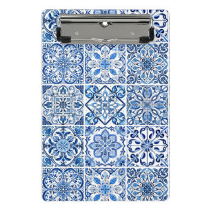 Minicarpeta De Pinza Baldosas mediterráneas, portuguesas, azulejo, mall