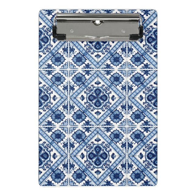 Minicarpeta De Pinza Baldosas mediterráneas, portuguesas, azulejo, mall (Anverso)