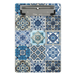 Minicarpeta De Pinza Baldosas mediterráneas, portuguesas, azulejo, mall