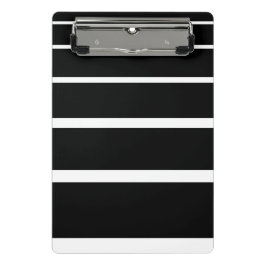 Minicarpeta De Pinza Bandas graduadas en blanco y negro