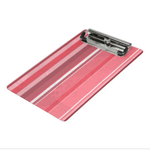 Minicarpeta De Pinza Bandas rosadas de caramelo