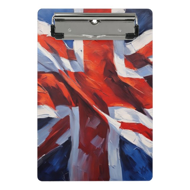 Minicarpeta De Pinza Bandera británica - Pintura impresionista (Anverso)