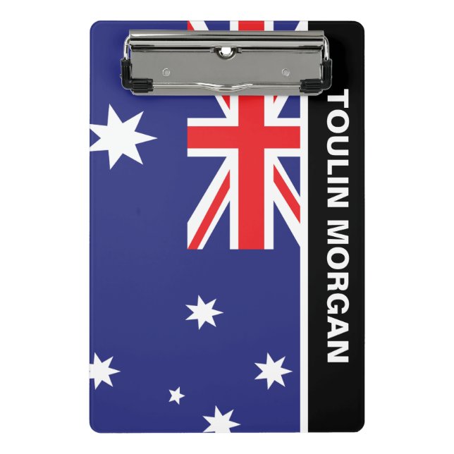 Minicarpeta De Pinza Bandera de Australia personalizada (Anverso)
