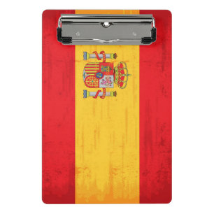Minicarpeta De Pinza Bandera española del grunge