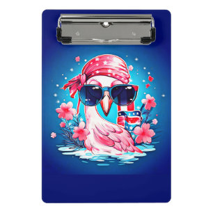 Minicarpeta De Pinza Bandera estadounidense con Personalizado Flamingo-