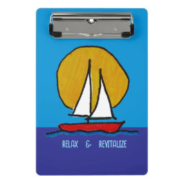 Minicarpeta De Pinza Barco de vela al sol