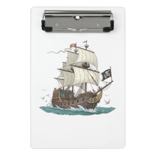 Minicarpeta De Pinza Barco Pirata