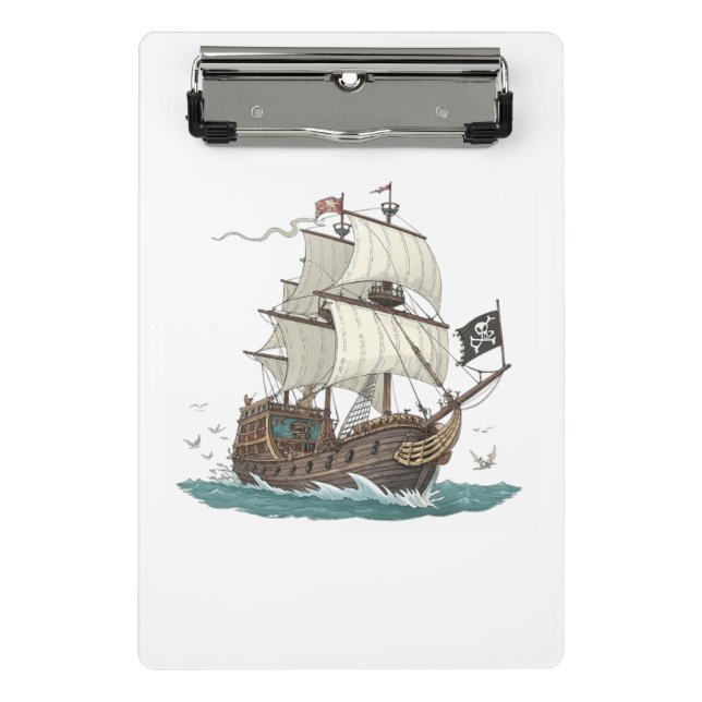 Minicarpeta De Pinza Barco Pirata (Anverso)