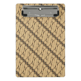 Minicarpeta De Pinza Batik Parang, patrón indonesio, javanés, etnia