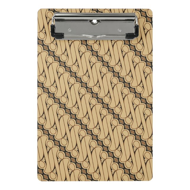 Minicarpeta De Pinza Batik Parang, patrón indonesio, javanés, etnia (Anverso)