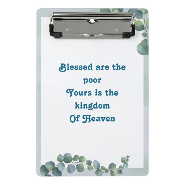 Minicarpeta De Pinza Beatitudes botánicas (Anverso)