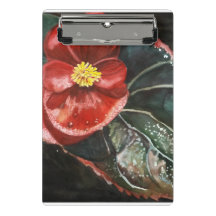 Begonia oscura en acuarela