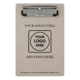 Minicarpeta De Pinza Beige Sand Custom Logo Mini clipboard