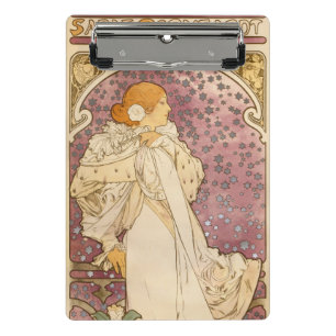 Minicarpeta De Pinza Belleza de mujer mucha Art Nouveau